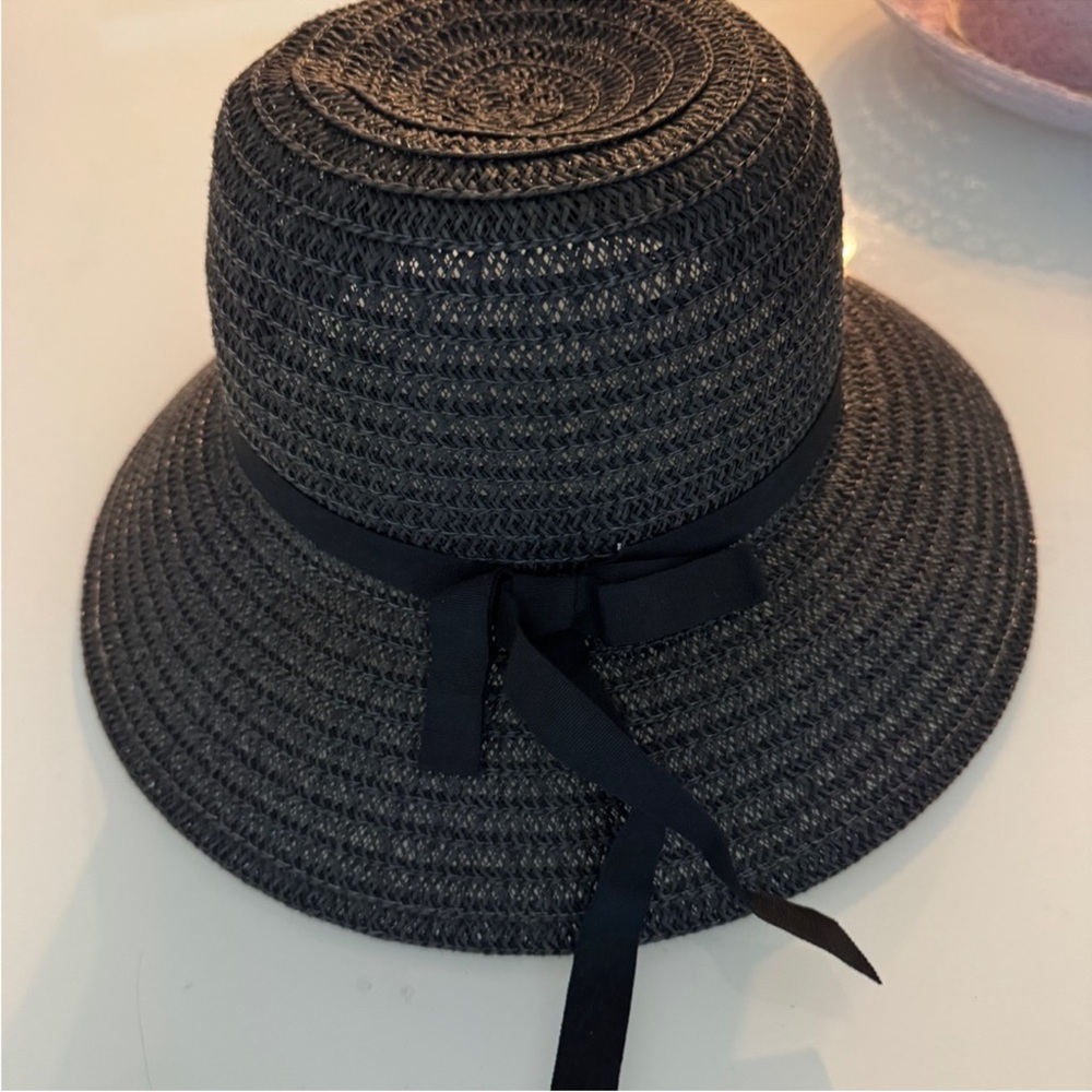 🔥 Magid Black Women's Straw Hat with Ribbon by Magid Hats